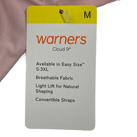 Warners Womens Bra Size M Pink Cloud 9 Convertable Wireless Lift Bra RN1041A - Picture 13 of 13